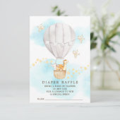 ベビーアニマルズホットエアバルーンおむつラッフルチケット エンクロージャーカード (スタンド正面)