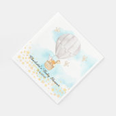 ベビーアニマルズホットエアバルーンシャワー紙ナプキンス スタンダードランチョンナプキン (角)