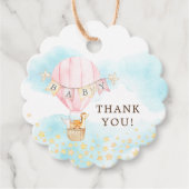 ベビーアニマルズホットエアバルーンライドお気に入りギフトラベル フェイバータグ (正面)