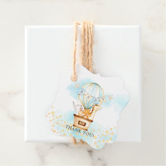 ベビーアニマルズホットエアバルーンライドお気に入りギフトラベル フェイバータグ (インサイチュ)