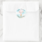 ベビーアニマルズホットエアバルーン赤ちゃんシャワーのお気に入り ラウンドシール (バッグ)