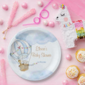 ベビーアニマルズホットエアバルーン赤ちゃんシャワー ペーパープレート (パーティー)