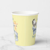 ベビーアニマルハッピーバースデー紙カップ 紙コップ (右)