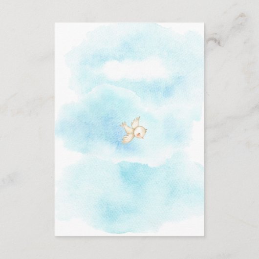 ベビーアニマルバルーンライドブックベビーカード エンクロージャーカード (裏面)