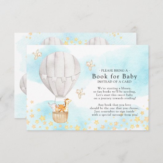 ベビーアニマルバルーンライドブックベビーカード エンクロージャーカード (正面/裏面)