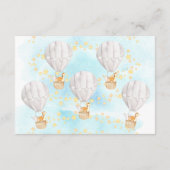 ベビーアニマルバルーンライドブックベビーカード エンクロージャーカード (裏面)