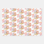 ベビーアニマルバレンタイン ラッピングペーパーシート (正面3)