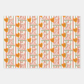 ベビーアニマルバレンタイン ラッピングペーパーシート (正面)