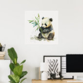 ベビーアニマルプリント子供部屋かわいいパンダのポスター ポスター (ホームオフィス)