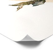 ベビーアニマルプリント子供部屋、バードファミリーポスター ポスター (角)