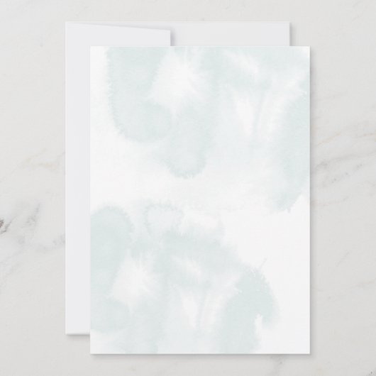 ベビーアニマルマッチ赤ちゃんシャワーゲーム 招待状 (裏面)