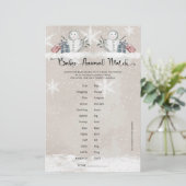 ベビーアニマルマッチ雪だるまベビーシャワー (スタンド正面)