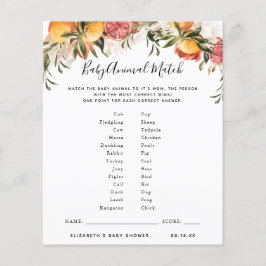 ベビーアニマルマッチ |赤ちゃんシャワーゲーム