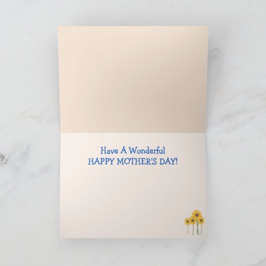 ベビーアニマルヤギ母の日 カード (内部)