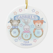 ベビーアニマルラトルベビー初めてのクリスマス