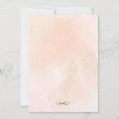 ベビーアニマル回転木馬ピーチベビーシャワー招待状 招待状 (裏面)