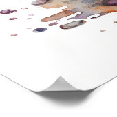 ベビーアニマル子供部屋かわいい亀のポスター ポスター (角)