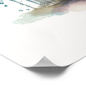 ベビーアニマル子供部屋かわいい象のポスター ポスター (角)