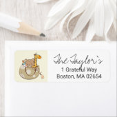 ベビーアニマル差出人住所 ラベル (インサイチュ)