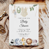 ベビーアニマル赤ちゃんシャワー | つるベビー 招待状