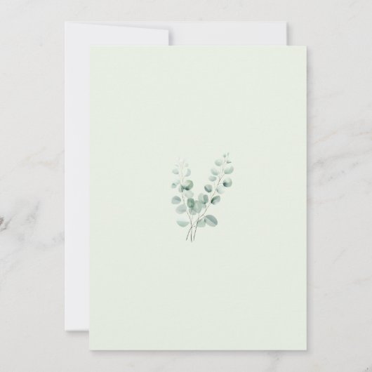 ベビーアニマル赤ちゃんシャワー 招待状 (裏面)