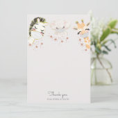 ベビーアニマル顔マスクベビーシャワーサンキューカード サンキューカード (スタンド正面)