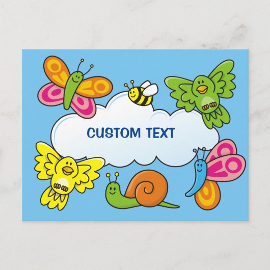 ベビーアニマル ポストカード (正面)