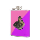 ベビーアヒルのピンクのラズベリーと紫のソベット フラスク (左)