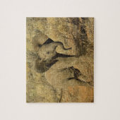 ベビーアフリカゾウ、アフリカロキソドンタ ジグソーパズル (縦)