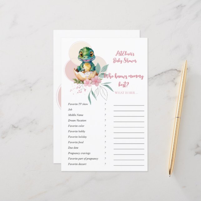 ベビーアリゲーターハッチングゲームを知っているフローラ (正面/裏面インサイチュ)