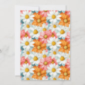 ベビーアルパカガールズ誕生日招待状 招待状 (裏面)