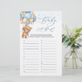 ベビーアルファベットABCゲームテディベア赤ちゃんシャワー (スタンド正面)