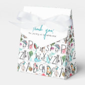 ベビーアルファベットABCベビーシャワー招待状 フェイバーボックス (正面サイド)