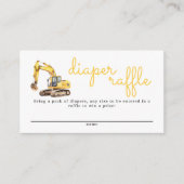 ベビーアンダー建築ベビーシャワーおむつラッフル エンクロージャーカード (正面)