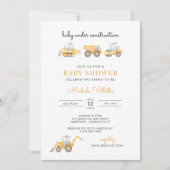 ベビーアンダー建築ベビーシャワー招待状 招待状 (正面)
