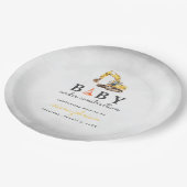 ベビーアンダー建築ボーイベビーシャワー ペーパープレート (アングル)