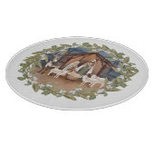 ベビーイエスがマンガー出生の切断板に カッティングボード (角)