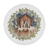 ベビーイエスがマンガー出生の切断板に カッティングボード (正面)