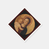 ベビーイエスとメリーアンダーアンドアーチ スタンダードカクテルナプキン (角)