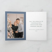 ベビーイエスのマンガー出生折り畳み写真 カード (内部)