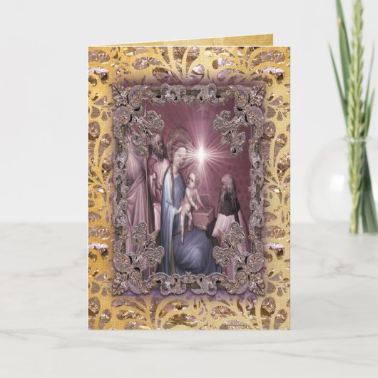 ベビーイエスの贈り物を持って シーズンカード (正面)