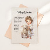 ベビーイエスアンドラムイラストレーション シーズンポストカード