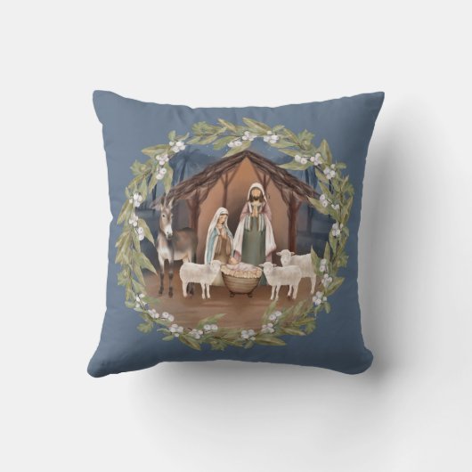 ベビーイエスインザマンガー出生 クッション (裏面)