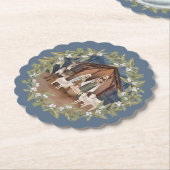 ベビーイエスインザマンガー出生 ペーパーコースター (アングル)