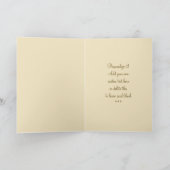 ベビーイエスカトリック祈りの言葉ヴィンテージフローラ カード (内部)