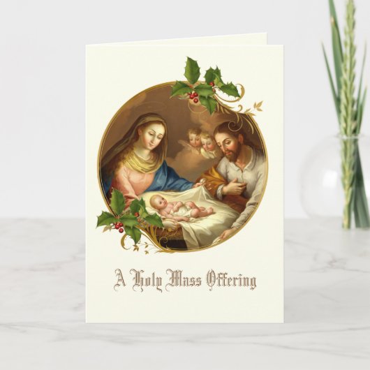 ベビーイエスマンガークリスマスミサ供養記念 シーズンカード (正面)