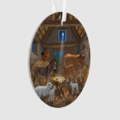 ベビーイエスマンガーホーリーナイトクリスマス出生 オーナメント (正面)