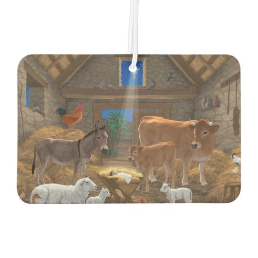 ベビーイエスマンガーホーリーナイトクリスマス出生 カーエアーフレッシュナー (裏面)