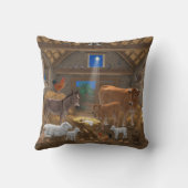 ベビーイエスマンガーホーリーナイトクリスマス出生 クッション (裏面)