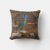 ベビーイエスマンガーホーリーナイトクリスマス出生 クッション (正面)